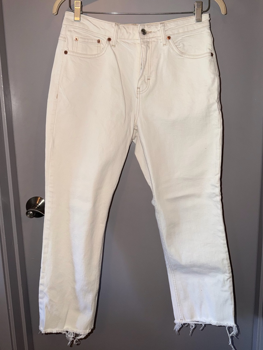 Topshop Straight Leg Jeans